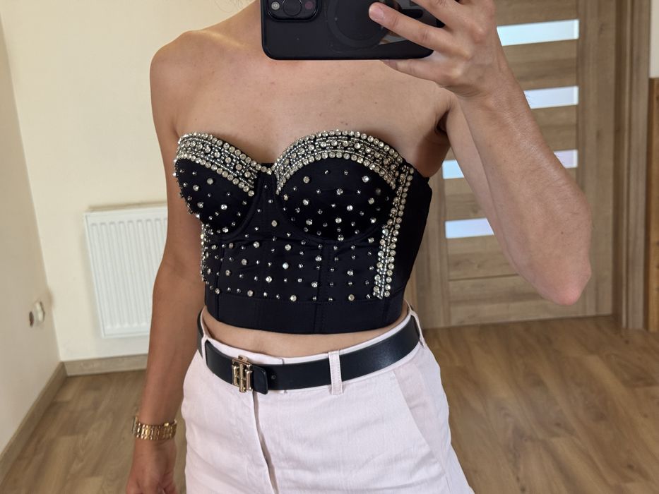 Gorsecik cekinowy xs/s 34/46