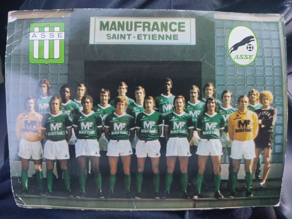 Postal do Saint-étienne França 1973 e 1974