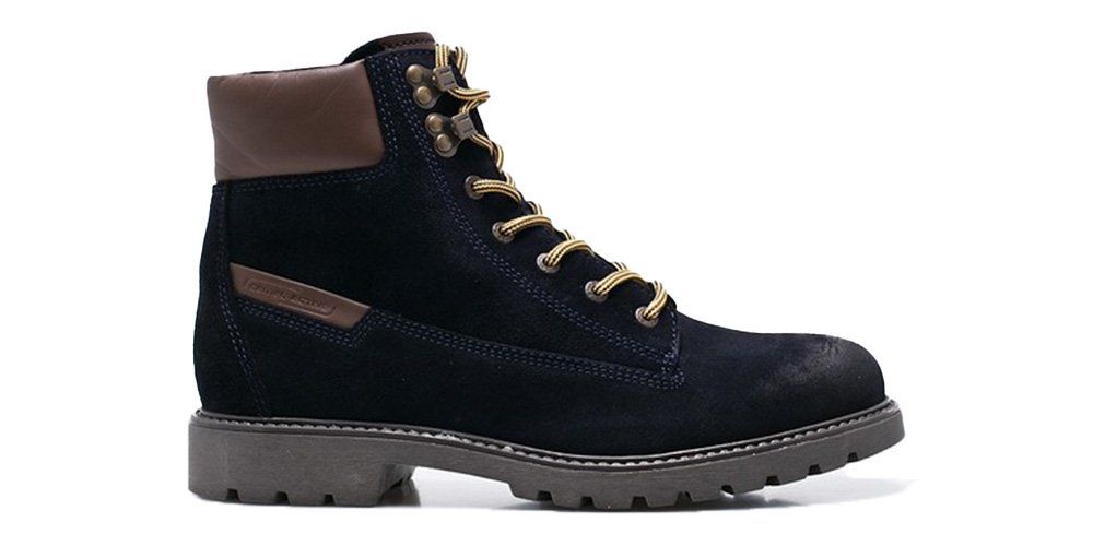 Camel Active Trzewiki męskie - ocieplane, skóra - r 44.5 - granatowe