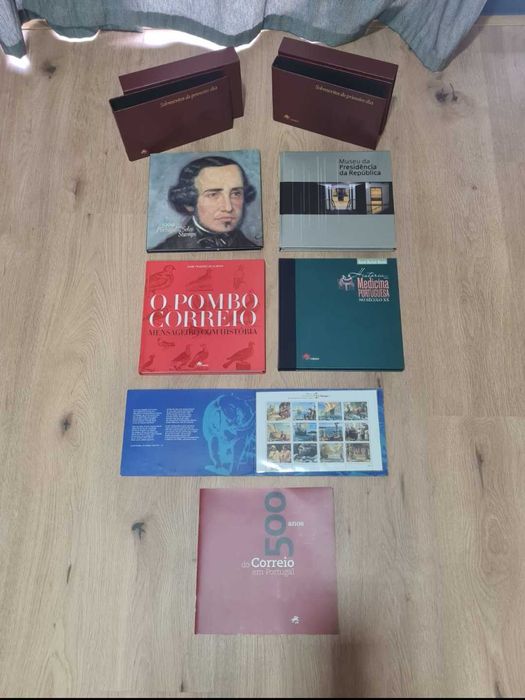 Selos, livros, FDC, blocos BL