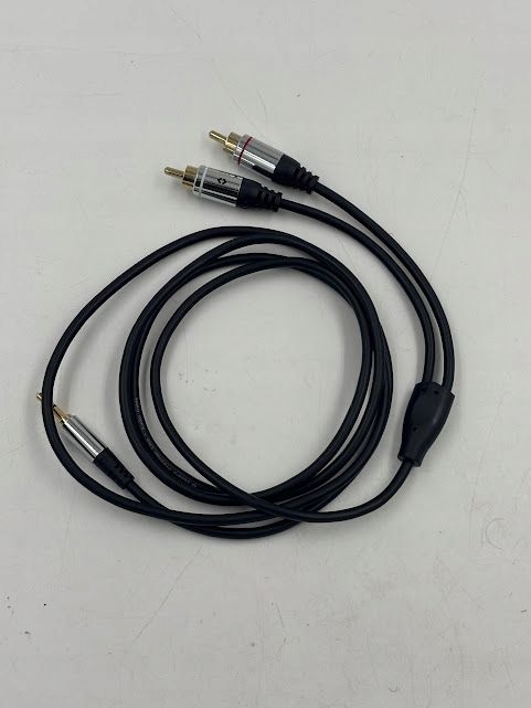 Kabel audio Sonero 1.5m mini jack RCA czarny