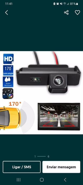 Câmera de estacionamento Traseiras Universais NOVAS Entrega Imediata