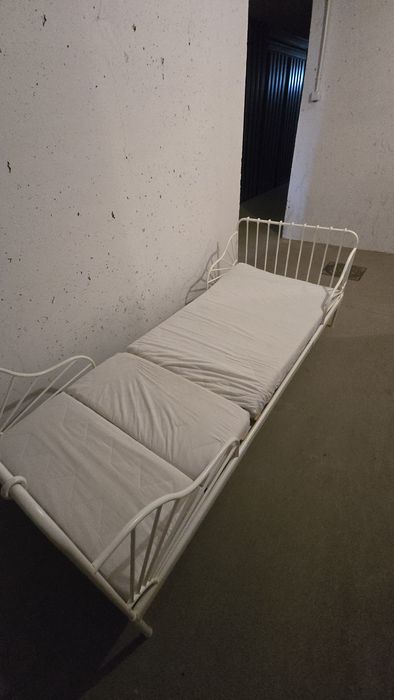 Łóżko dziecięce Ikea rosnące Minnen białe komplet