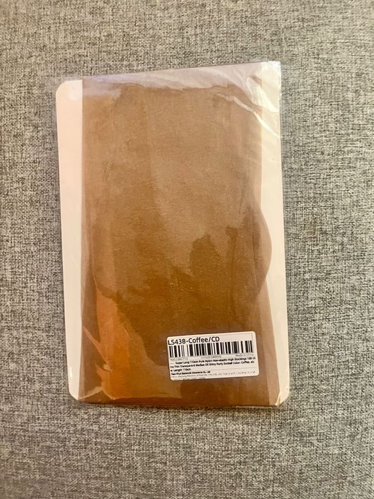 464/ Nylon vintage DAMSKOMĘSKIE nowe klasyczne pończochy L/XL cieliste