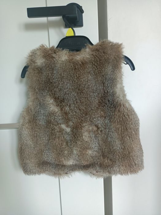 Kamizelka futerka narzutka H&M 116 cm
