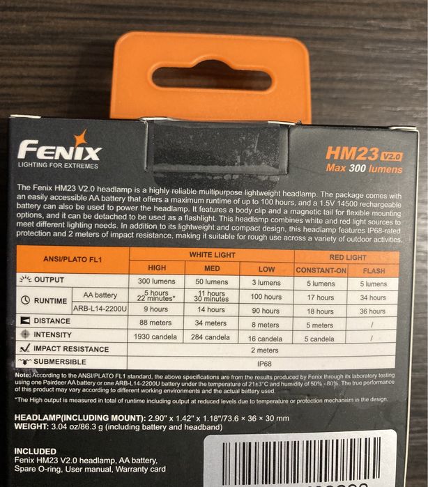 Ліхтар налобний тактичний з червоним світлом Fenix Scout HM23 V2.0