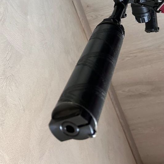 Глушник для АК-12, 3-ї генерації 180мм, (незнімний ДТК), глушитель.