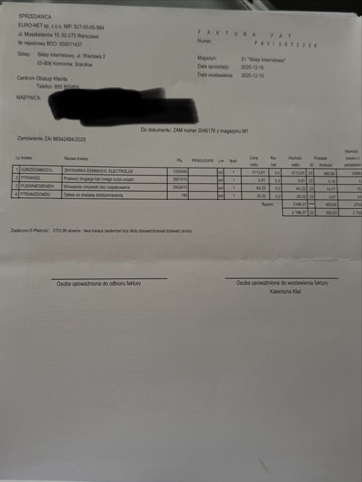 Zmywarka Electrolux 700 EEM66331L 44,6cm