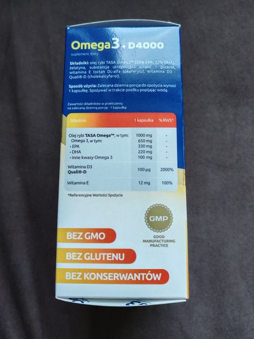 XeniVIT Omega3 D4000, 60 kaps.- 2 opakowania