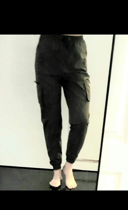 OKAZJA stylowe spodnie ortalionowe bojówki dresowe 40 l 42 xl 38