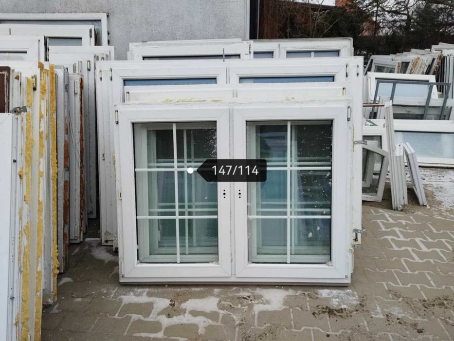 Okna  drzwi w komplecie szpros i łuk szer 147/111 cm