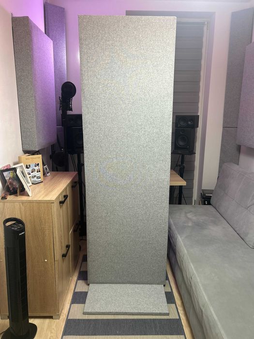 Ścianka Akustyczna Mobilna 200cm Rockwool 60kg/m3 + Pomiary SoundID