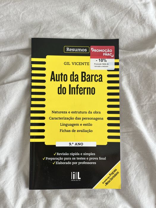 livro resumos auto da barca do inferno de gil vicente 9°ano