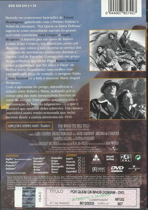 Por Quem os Sinos Dobram (1943)