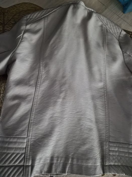 beżowa dziewczęca ramoneska; 146cm