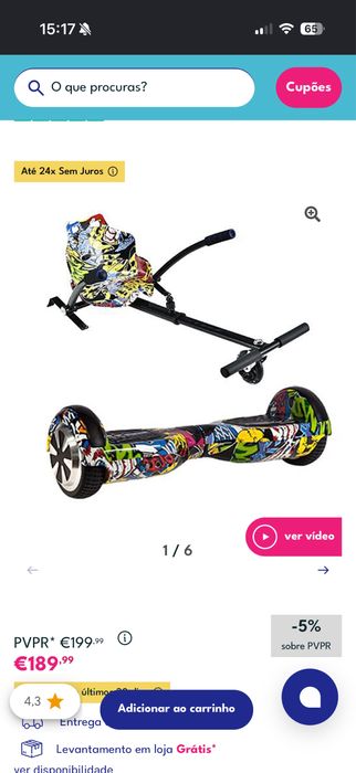 Hoverbord + kart