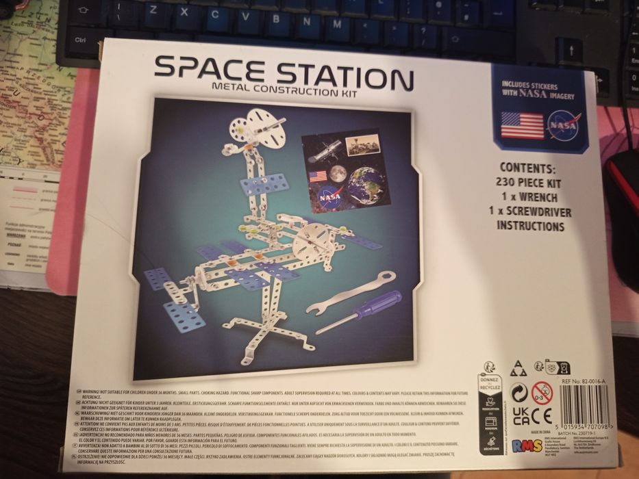 NASA metalowy zestaw STACJA kosmiczna