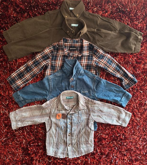 Camisas menino dos 12 aos 24 meses