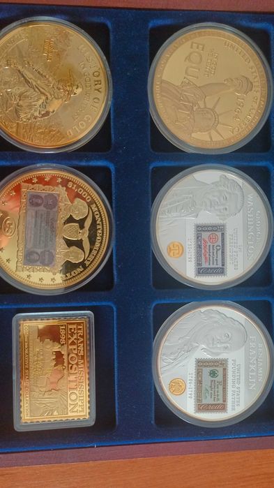Numizmaty, monety, historia Stanów Zjednoczonych,  duże 75 mmm