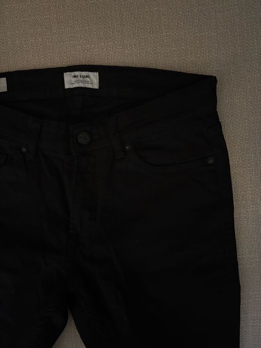 Męskie czarne spodnie skinny jeans ONLY & SONS W30 L30