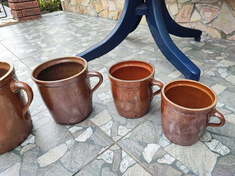 Stare gliniane garnki,garnek,Bochnia,cena za 1 szt