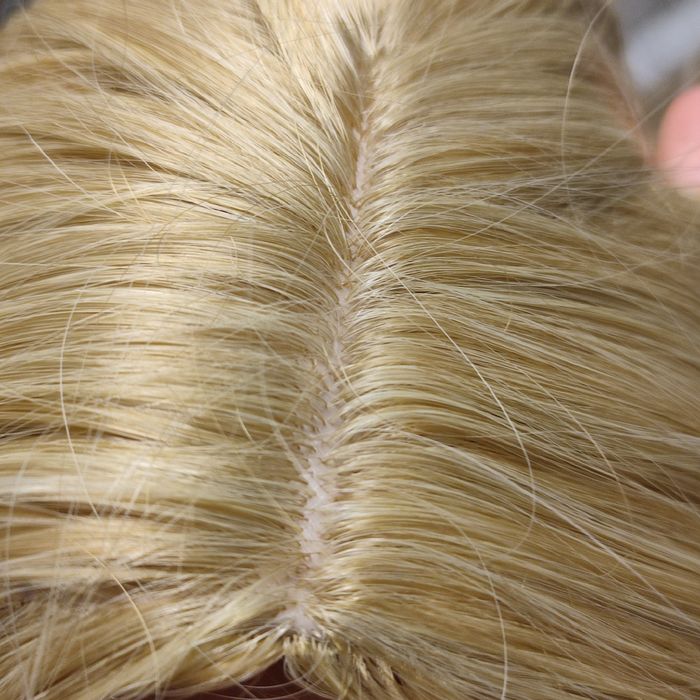 Włosy topper blond