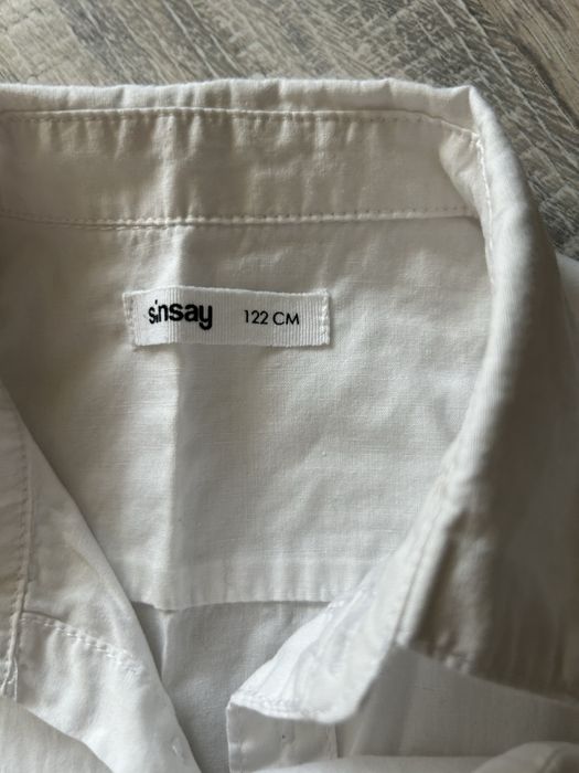 Spodnie i koszula stroj galowy r 122 hm sinsay