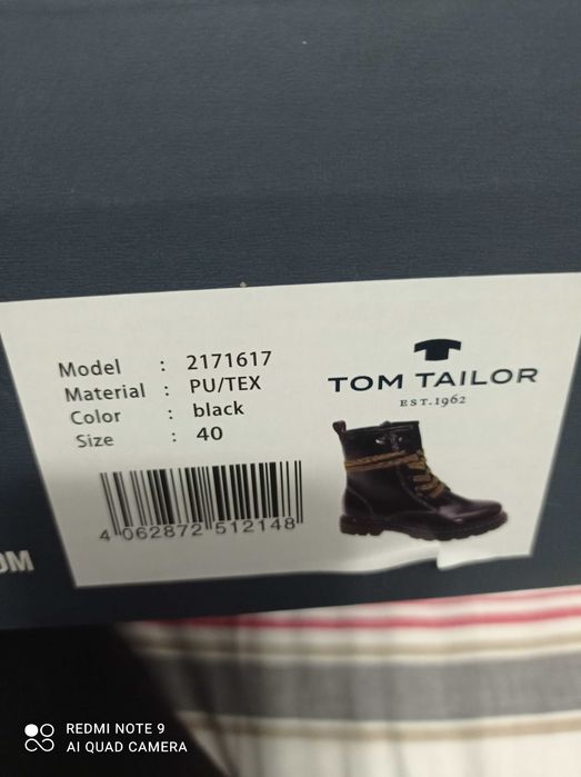 Botki damskie 40 Tom Taylor.