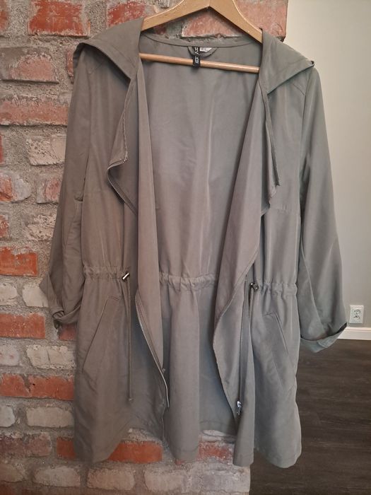 Narzutka parka kurtka khaki 38 M h&m