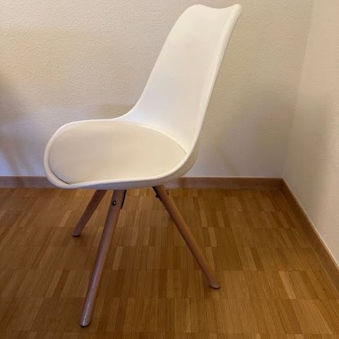 Cadeiras de sala de jantar Beliani DAKOTA brancas x6