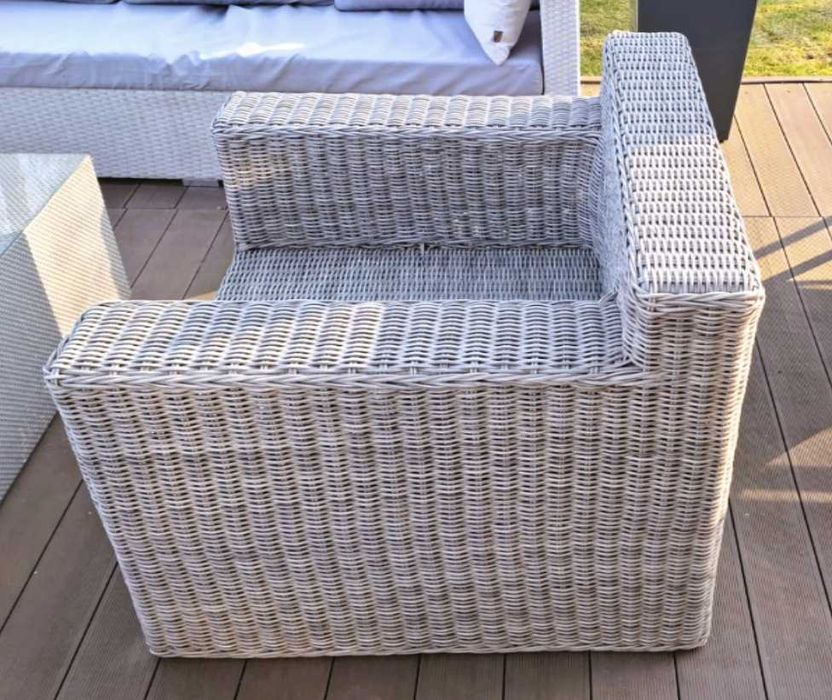 Komplet foteli z technorattanu 2 sztuki