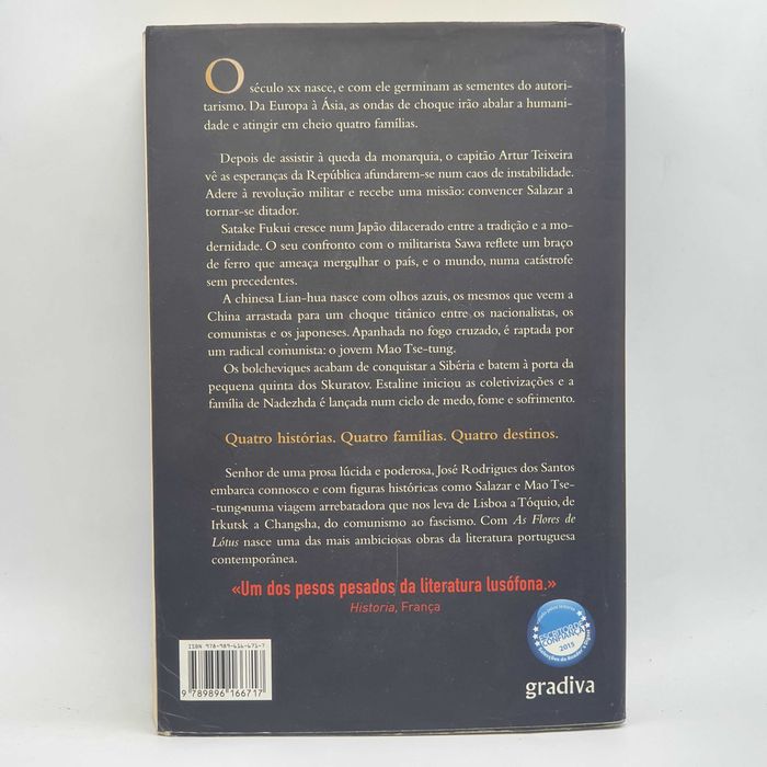 Livro - José Rodrigues Dos Santos - As Flores De Lótus - PAR6