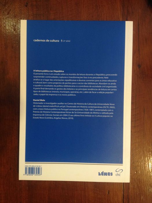 Daniel Melo - A leitura pública na I República