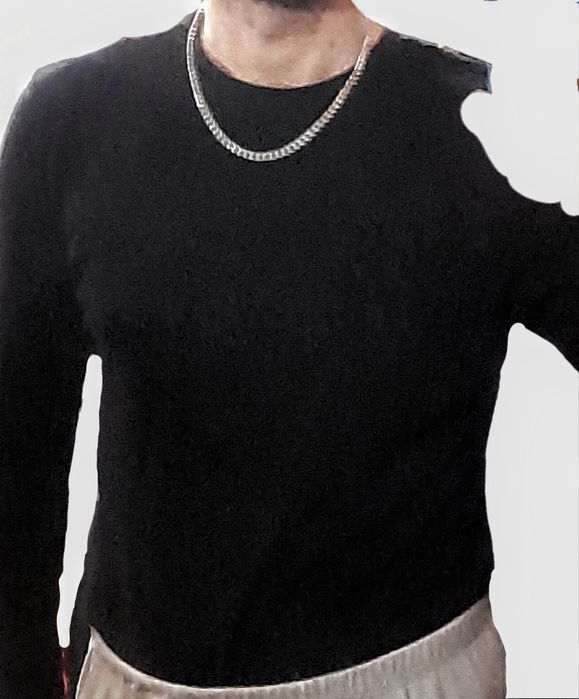 Aço inoxidável!!! Pulseira colar cubana homem masculina cubano