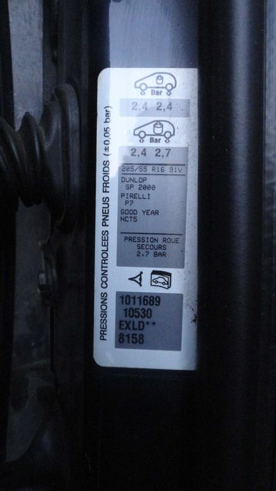 Drzwi prawe przednie przód Peugeot 307 SW kombi przed lift czarne EXLD