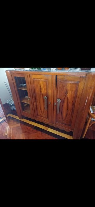 MOVEL ART DECO Tampo em mármore