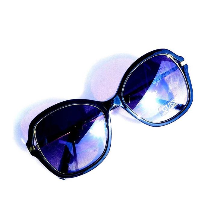 Okulary przeciwsłoneczne GUESS GF0352 01B sunglasses gold czarne motyle Cena Producenta: 930 PLN