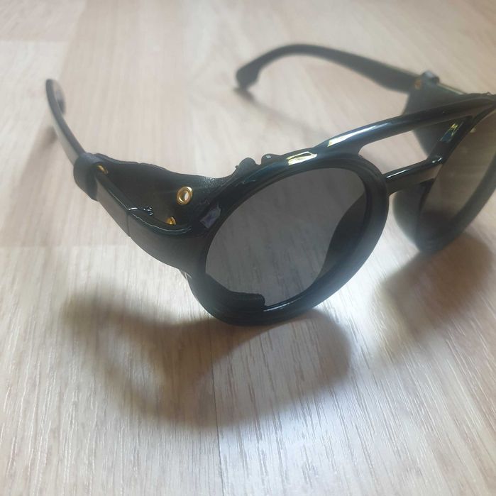 Steampunk okulary czarne nowe