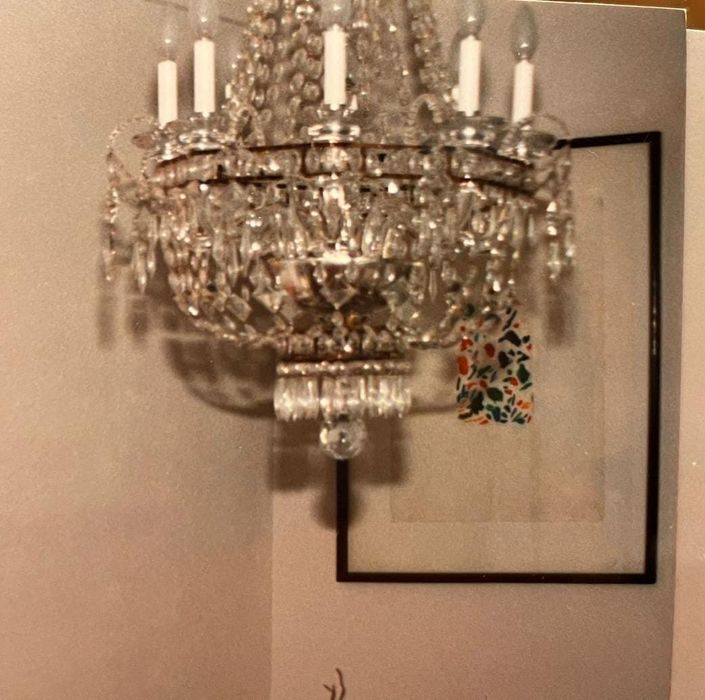 Candeeiro de tecto de cristal