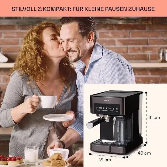 Кавоварка Latte з Німеччини KLARSTEIN Arabica Comfort 10041523