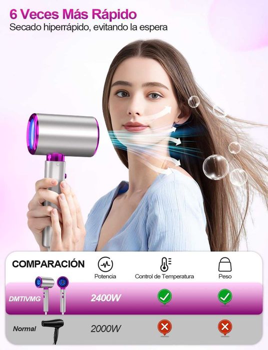 Secador de cabelo estilo Dyson 2400 W