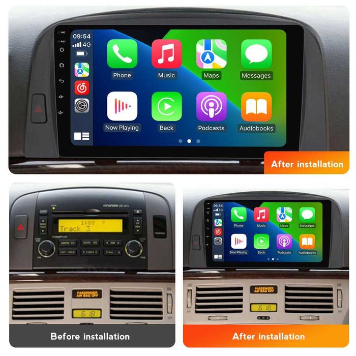 Штатна магнітола Hyundai Sonata NF android GPS навігація