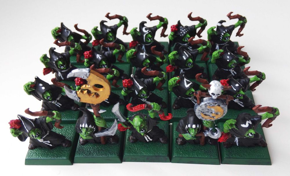 Orcs&Goblins Warhammer FB. Night Goblins Archers regiment.