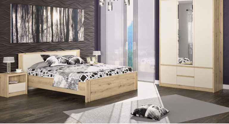 Нова Спальня  Шафа ліжко тумби в двух кольорах