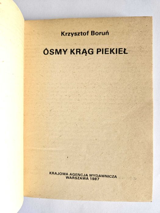 Ósmy KRĄG PIEKIEŁ - Krzysztof Boruń - SF