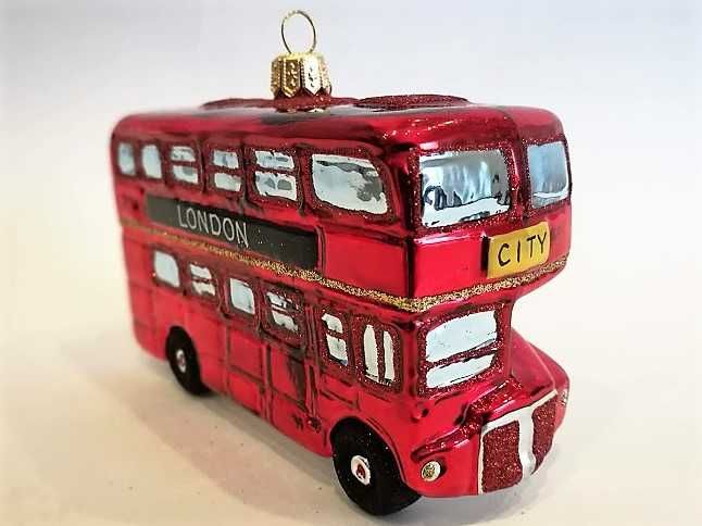 Londyński autobus - London Bus bombka choinkowa 12S48 bombkizebra