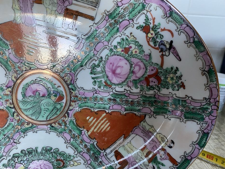 Prato de pocelana fabrica em macau