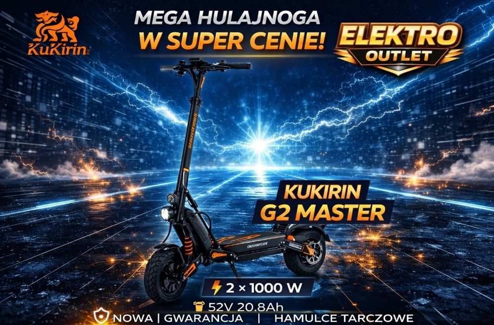 Kukirin g2 master 2025 gwarancja dostępne od ręki ze stacyjką