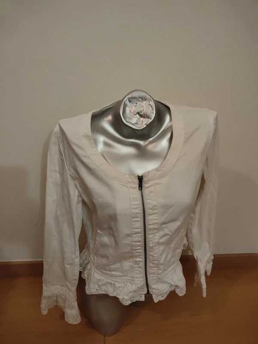 Casaco branco feminino Rosebud