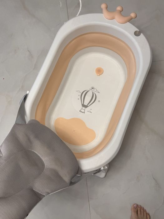 Ванночка детская корона стильная складная